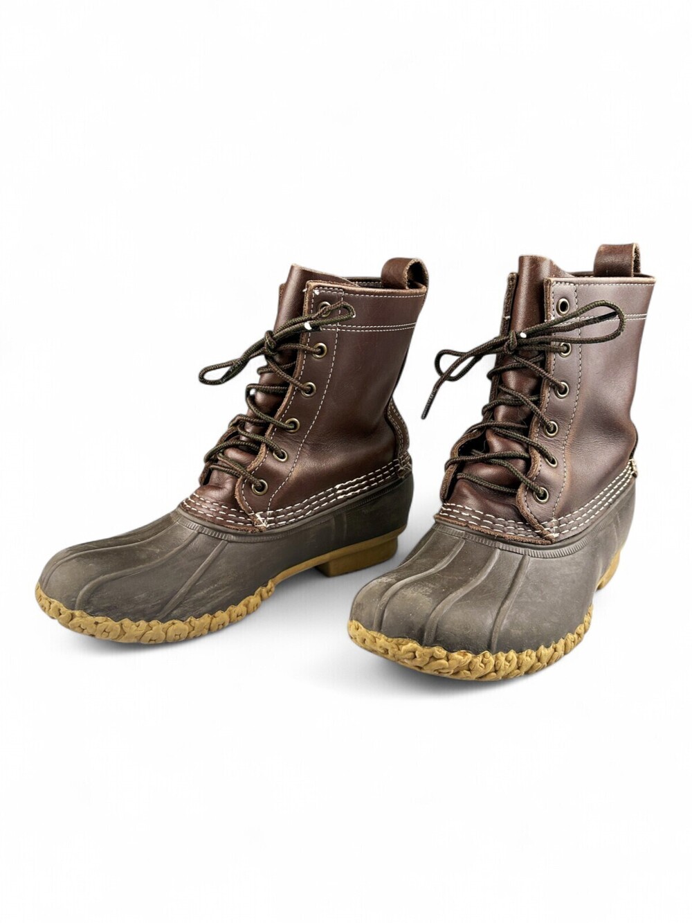 L.L. Bean Women's Duck Boots Leather Lace-Up Size 5